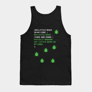 99 Little Bugs In The Code Software Engineer Programmer Tank Top